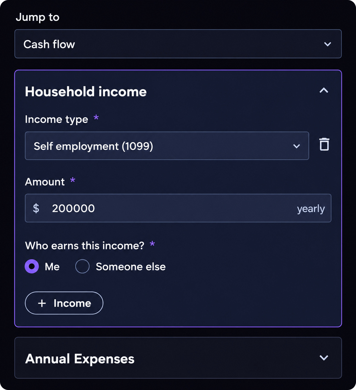 Mezzi AI Review - Analyzing Household Income and cash flow