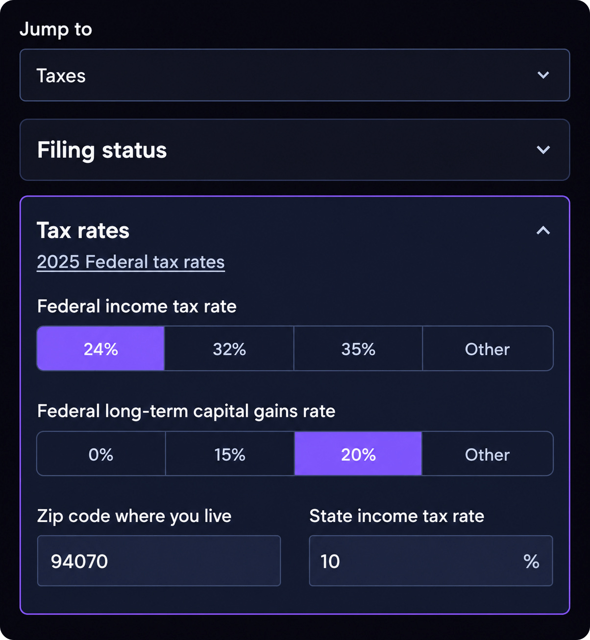 Mezzi Review - Tax profile analysis